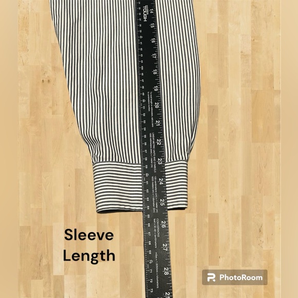 GAP Large Cotton Striped Long Sleeve Button Down Dress Shirt Work Casual - Picture 5 of 8